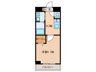 アルカンシェル名駅の物件間取画像